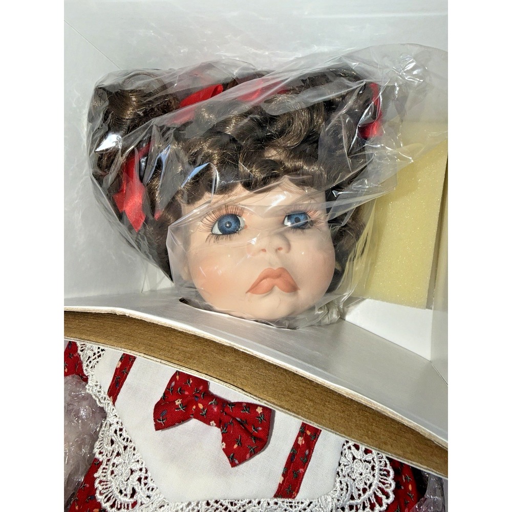 Vintage Porcelain Doll Erica Diane Schurig Hamilton Collection 20" NRFB Wrapped